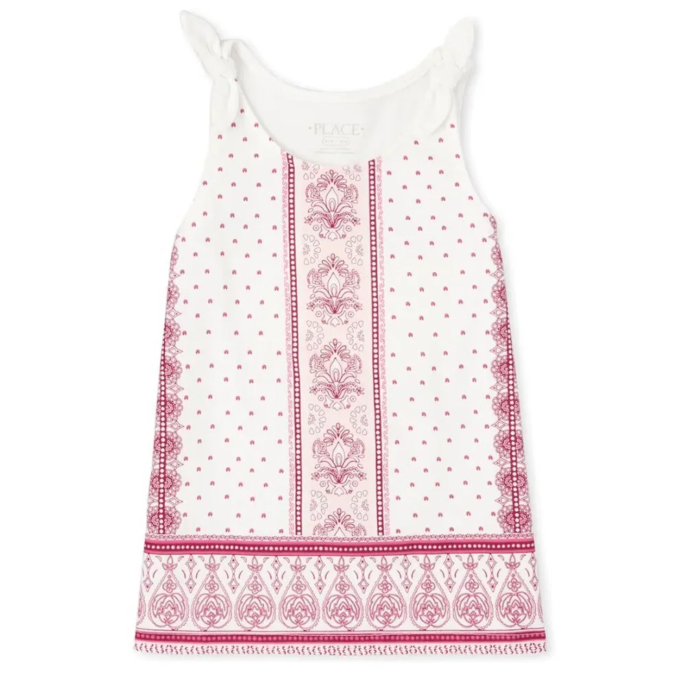 NEW The Children's Place 2 piece set Tank Top Skort Skirted Shorts Outfit XS NWT - Picture 2 of 4